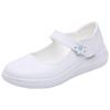Zapatos de Enfermera para Mujer, Primavera y Verano, Planos, Transpirables, Cómodos para los Pies, Zapatos de Trabajo para Hospital, Zapatos de una Sola Pieza de Suela Suave, Mocasines, Tacones Planos Cómodos