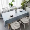 Algodão e Linho Escandinavos Impermeável e à Prova de Óleo Tecido Sem Lavagem Toalha de Mesa Mesa de Jantar Mesa de Café Retangular Doméstico Toalha de Mesa Japonesa Simples