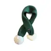Bufanda de Punto Cruz con Forma de Corazón para Niños y Niñas, Calentador de Cuello de Lana Tejida para Bebé, Resistente al Viento y Cálido para Otoño e Invierno, de Moda