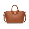 Bolso de mano de moda con patrón de lichi de lujo ligero transfronterizo, bolso de hombro vintage de alta gama para el trabajo, bolso tote estiloso de diseño nicho