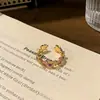 Anillo de Caballo de Colores Esmaltados para Mujer, Lindo y Elegante, Diseño de Nicho, Anillo de Riqueza Instantánea, Lujo Ligero y Sensación de Alta Gama