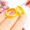 Vietnam Shajin Heritage Anillo de Dedo Ancho Cerrado Esmerilado de Cara Lisa Antigua Anillo de Neumático de Cara Lisa Anillo de Pareja de Oro Simulado