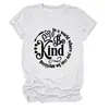 SÉ AMABLE EN UN MUNDO Camiseta casual de manga corta con cuello redondo para mujer Amazon eBay tienda independiente