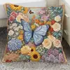 Yiwu Jit Armazém Entrega Fronha Floral Borboleta Sonhadora Estampada Lisa Amazon Etsy Pod Transfronteiriço Ozônio