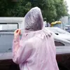 Pronto para Viagem Capa de Chuva Descartável Peça Única Poncho de Quatro Botões Portátil Pulôver de Pe Capa de Chuva Unissex