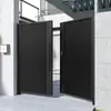 Puerta de Patio de Hierro Villa Acero Inoxidable Exterior Simple Puerta Sola de Patio Aleación de Aluminio Puerta Sola y Doble Puerta Exterior
