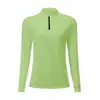 Chaqueta Deportiva de Secado Rápido Personalizada de Amazon para Comercio Exterior, Transpirable de Alta Elasticidad, Secado Rápido, Cuello Alto, Media Cremallera, Manga Larga, Top de Fitness