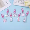 Estilo Doce Cool Y2K Pingente Chaveiro Gato Kt Borboleta Pingente de Contas DIY Estilo Desenho Animado Milênio Pingente Anti-Perda para Bolsa