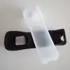 Funda de Silicona para Mango Recto de Wii con Acelerómetro Incorporado Mejora de Detección de Movimiento Funda Protectora Negra y Blanca