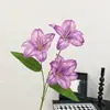 Jardim de Monet Lírio Hemerocallis Flor Artificial Decoração de Casamento Arranjo de Flores de Hotel Decoração Suave Paisagismo Floral Exibição