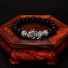 Fabricantes de fuentes, pulsera de proverbios de seis caracteres chapada en cobre, cuentas de Buda valiente retro, pulsera de cuentas de Sutra del Corazón, joyería de plata al por mayor