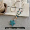 Collar de Piedra Volcánica con Cuentas de Colores Amor para Mujer Estilo Dopamina Resort Cadena para Clavícula de Estrella de Mar Accesorios Largos de Playa