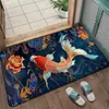 Alfombra de Baño Pez Koi de la Suerte, Alfombra Absorbente Antideslizante para Inodoro, Felpudo Decorativo para Entrada, se puede enviar en nombre de otros