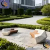 Asientos de Madera para Ocio Anticorrosivos Centro Comercial Hospital Área Pública Taburete de Descanso de Fibra de Vidrio Escuela Plaza Exterior Taburete Decorativo