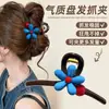 Presilha de Cabelo Floral Estilo Coreano para Mulheres, Modelo Novo High-End 2026, Grande Presilha Shark Hair Accessory para a Parte de Trás da Cabeça