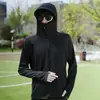 Ropa Protectora Solar con Capucha de Seda Helada Transfronteriza para Hombres y Mujeres, Nueva Ropa Protectora Solar Fina Transpirable de Color Sólido para Verano, Chaqueta Protectora Solar para Exteriores, Moderna