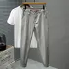 Pantalones Casuales Finos de Talla Grande Nuevos de Primavera y Verano Estilo Coreano Moda Delgados Talla Extra Pequeños Rectos Casuales