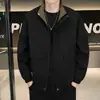 Jaqueta Workwear com Lapela Retrô para Homens, Novo Estilo Primavera/Outono, Solta Casual Tendência Versátil Modeladora