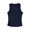 Camiseta Corta de Tirantes Estilo Americano Verano 2026 para Mujer, Adecuada para Usar Afuera o Debajo de un Blazer, Sin Mangas y Diseñada para Cubrir los Costados del Pecho