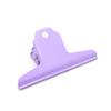 Punto de fábrica cabello liso color grande pintura clip de montaña tablero de dibujo metálico clip para facturas clip de sellado puede imprimir logotipo