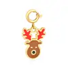 Adornos Navideños de Dibujos Animados Transfronterizos Accesorios Creativos Lindos Colgantes DIY Accesorios para Árbol de Navidad Sin Collar