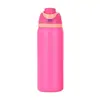 Nuevo Modelo del Mismo Estilo, Botella de Agua Deportiva Aislada de Acero Inoxidable 304, Taza de Doble Uso de Alta Apariencia, Taza de Beber Directo, Taza con Popote
