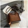 Bolsas Outono Feminina 2025 Bolsa Kelly Couro de Vaca Fosco Fecho Bolsa de Ombro para Ir ao Trabalho Couro Genuíno de Mão Transversal Bolsa Feminina