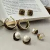 Pendientes Retro Geométricos con Estampado de Leopardo Flocado para Mujer Otoño e Invierno Nuevos de Alta Gama Moda Tendencia Versátiles Elegantes