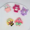 Esponja tridimensional para bebé Coolomi oso fresa accesorios de resina accesorios para el cabello de niños paquete de material DIY hecho a mano