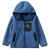 Chaqueta con capucha de forro polar para niños, Otoño e Invierno, Cardigan Engrosado, Estilo Coreano, Ropa Exterior Casual para Niños Mayores, Cálida
