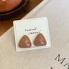Pendientes Geométricos de Moño Multicolores Retro Simples para Mujer Aguja de Plata Temperamento Dopamina Estilo Literario Hong Kong Pendientes de Otoño e Invierno Venta al por Mayor