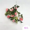 10 Cipós Artificiais de Rosa para Decoração de Cobertura de Tubos, Cipós Falsos de Plástico para Pendurar na Parede e Envolver o Telhado, Borboletas de Flores Artificiais