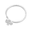Pulsera de Plata Pura 9999 Sterling con Palabras de Bendición Cuadradas Estilo Ins de Lujo Ligero Joyería de Nicho Regalo de Día de la Madre Cumpleaños para Mamá