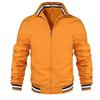 Chaqueta informal de moda 2023 para hombre, directa de fábrica de Amazon, chaqueta deportiva de primavera y otoño de color sólido, ropa para hombre