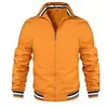 Otoño/Invierno 2023 Comercio Exterior Transfronterizo Chaqueta Cardigan Nueva de Color Sólido para Hombre Chaqueta de Entrenador Casual para Hombre Fabricante En Stock
