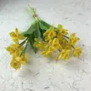 Ramo de Narcisos Paisajísticos con Flores Artificiales de Plástico Blando Exportación Escandinava Boda Transfronteriza Adornos de Decoración para el Hogar para Uso Doméstico