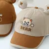 2026 Nuevo Estilo Gorra de Béisbol para Bebé Oso Osito Estilo Urbano Gorra Infantil Sombrero de Sol de Verano Exportación