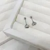 Brincos de Parafuso Mais Vendidos no Aliexpress Brincos Europeus e Americanos Ins Doce e Fofo Borboleta Coração Geométrico Brincos de Aço Titânio para Mulheres