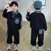 Conjunto de Sudadera para Niños Primavera y Otoño 2025 Ropa Nueva para Niños Atuendo Elegante de Moda Genial para Niños Pequeños y Niños Pequeños