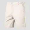 Comércio Exterior Transfronteiriço Amazon 2026 Calça Casual Masculina Solta Plus Size Shorts de Trabalho de Cor Sólida de Verão Plus Size para Homens