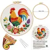 Nuevo Paquete de Materiales para Bordado DIY de Gallo Bordado Estéreo Europeo DIY Material Amazon Transfronterizo Inglés