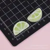 Frutas de imitación de colores, rodajas de limón y naranja, piezas de accesorio DIY para botellas de agua, fundas de teléfono, parches de resina al por mayor
