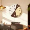 Relógio Estilo Vintage Pintura Decorativa 2026 Novo Modelo Relógio de Parede para Sala de Estar Relógio Criativo Montado na Parede Relógio de Parede de Arte para Casa de Alto Padrão