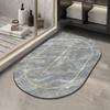 Alfombrilla de Piso de Tierra de Diatomeas en Stock, Alfombrilla Absorbente para Baño, Felpudo de Mármol para Cocina, Alfombrilla Absorbente Antideslizante de Secado Rápido para Entrada de Baño