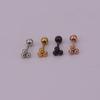 Mini ins Acero Inoxidable 316L Relámpago Ojos de Serpiente Gotas de Agua Aretes Perforación Joyería Venta al por Mayor
