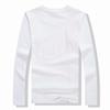 Camiseta Deportiva de Manga Larga con Cuello Redondo de Poliéster-Algodón, Uniforme de Clase, Camiseta Promocional de Lycra, Ropa de Trabajo, Camiseta Polo, Diseño de Logo Personalizado