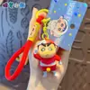 Auténtico Peluche de Crayon Shin-Chan Bolsa de Dormir Llavero Dibujo Animado Coche Llavero Colgante Regalo