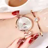 Reloj de mujer con correa de acero GEDI, reloj de mujer transfronterizo de moda, reloj de mujer moderno y único, venta al por mayor de fabricante