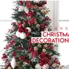 Cinta Navideña Correa para Empaque de Cajas de Regalo Fiesta Hogar Decoración de Atmósfera Navideña Correa con Borde de Alambre Navideño