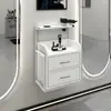 Gabinete de Herramientas para Barbería, Estación con Espejo para Salón de Peluquería, Gabinete para Cortar el Cabello, Carrito para Salón de Belleza, Estante de Almacenamiento para Secador de Pelo Dedicado para Salón de Peluquería